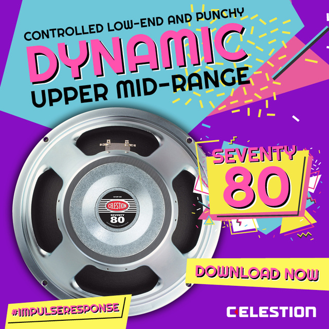 Celestion Introduces the Seventy 80 Impulse Responses - Celestion