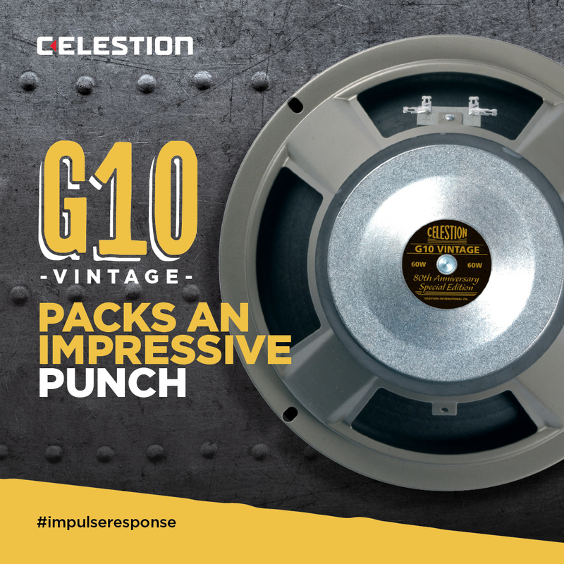 Celestion adds the G10 Vintage to its Collection of Impulse