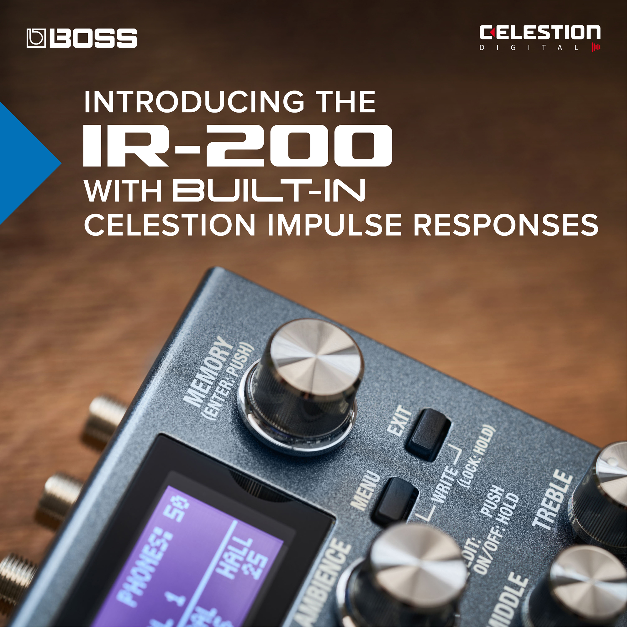 Celestion Impulse Responses Included in the new BOSS IR-200 Amp