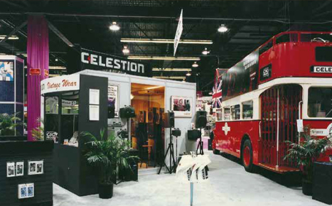 Exhibiting finished sound reinforcement
systems at the NAMM show in the late 1990s.