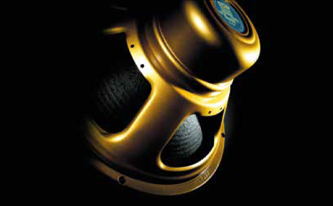 The Celestion Gold, 50W
alnico guitar speaker.